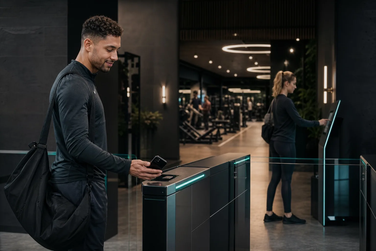 Mitglied nutzt den digitalen Self-Service von fitness nation | Membership
